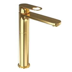 Picture of Single Lever High Neck Basin Mixer - Full Gold