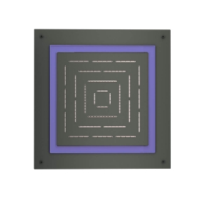 Picture of Maze Prime Square Shape Single Function Shower - Graphite