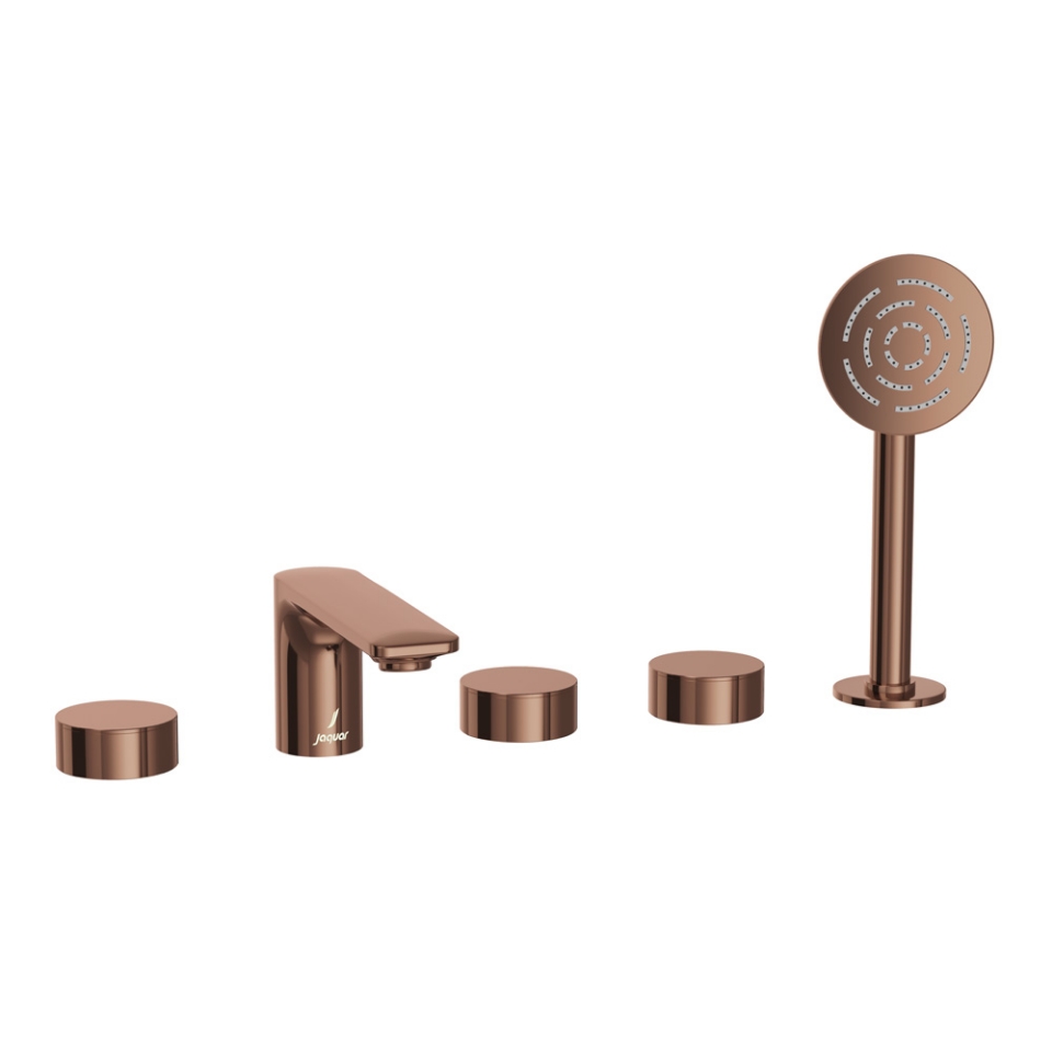 Picture of 5-Hole Bath & Shower Mixer - Blush Gold Bright PVD