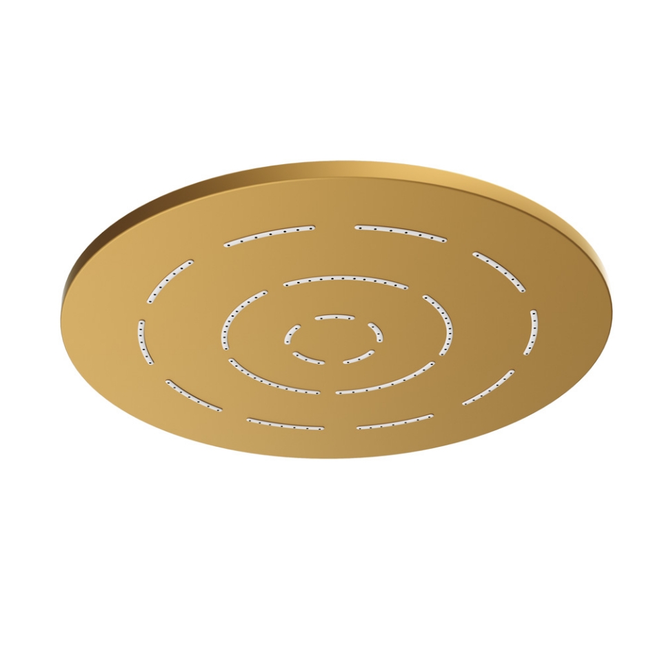 Picture of Single Function Round Shape Maze Overhead Shower - Gold Matt PVD