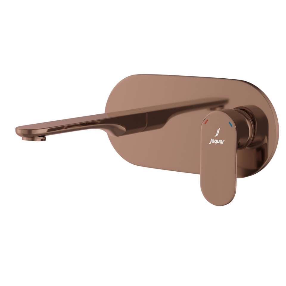 Picture of Exposed Parts of Single Lever Built-in In-wall Manual Valve - Blush Gold PVD