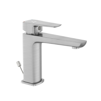 Picture of Single Lever Basin Mixer with Popup Waste - Stainless Steel