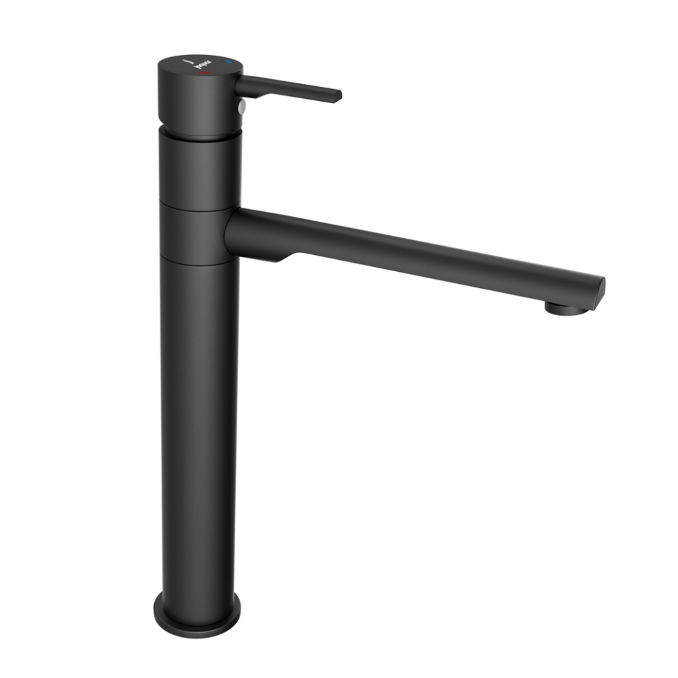 Picture of Single Lever High Neck Basin Mixer  - Black Matt