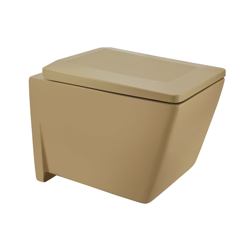 Picture of Rimless Blind Installation Wall Hung WC - Beige Matt