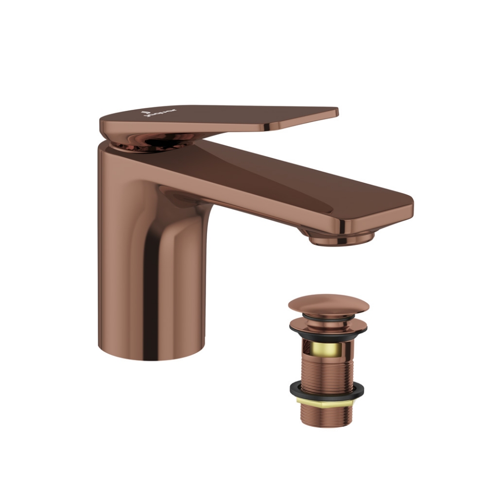 Picture of Single Lever Basin Mixer - Blush Gold Bright PVD