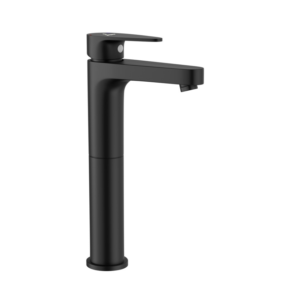 Picture of Single Lever High Neck Basin Mixer -Black Matt