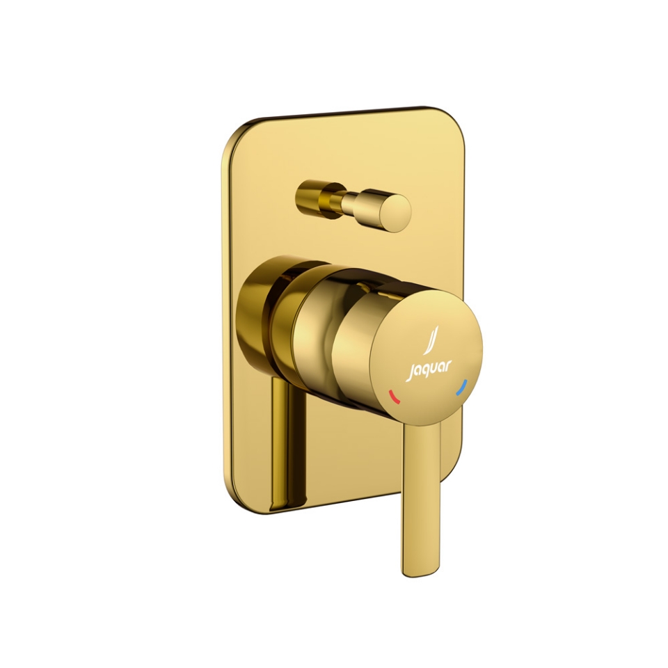 Picture of Exposed Part Kit of Single Lever Hi Flow In-wall Diverter - Gold Bright PVD