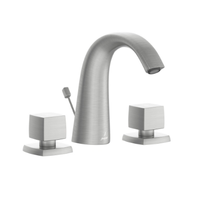 Picture of 3 Hole Basin Mixer with popup waste - Stainless Steel