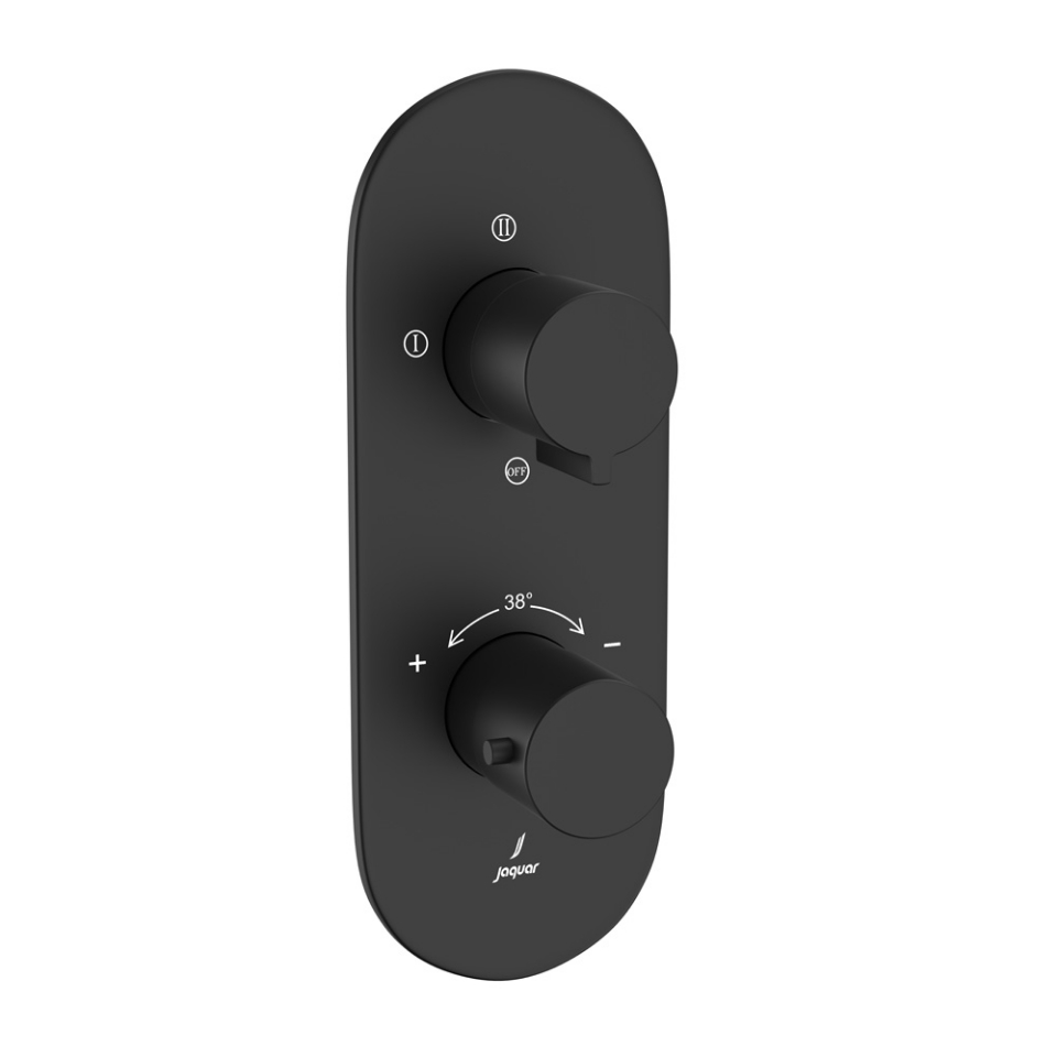 Picture of Aquamax Thermostatic Shower Mixer - Black Matt